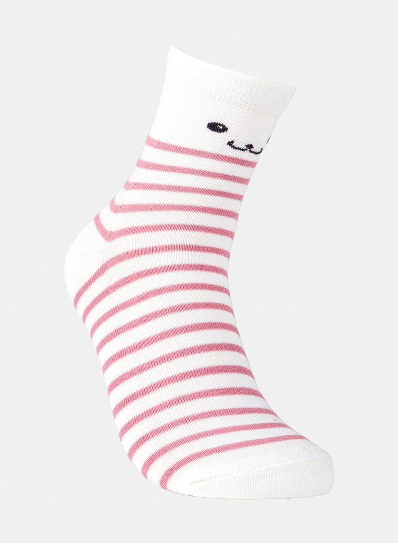 Odds Women's Pack of 3 Half Terry High L-Shape Patterned Socks - Image 3